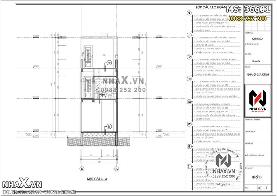 Hình ảnh: Thiết kế nhà ống 60m2 đẹp - MS 36601